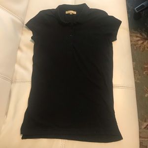 Black polo shirt